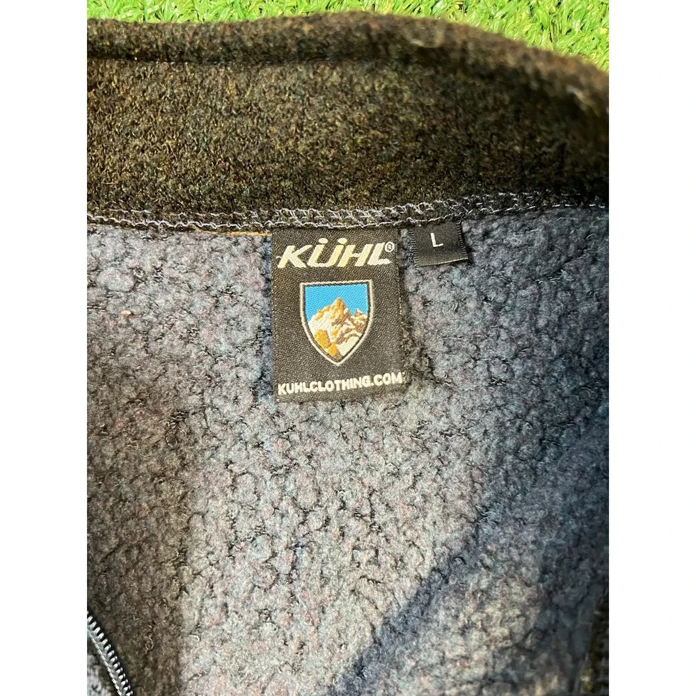 Kuhl Alfpaca Fleece Full Zip Youth Jacket‎ Outdoors Outerwear Dark Blue Size LG